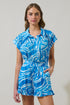 Canton Tropics Ramy Collared Top